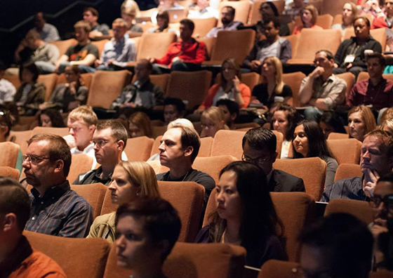 seated crowd